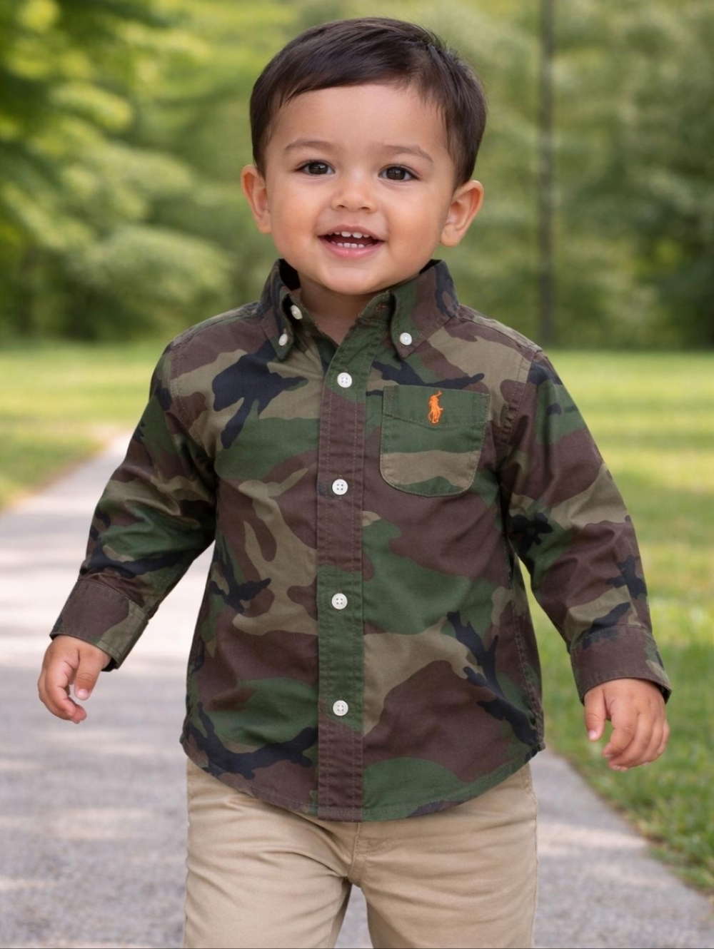 Ralph Lauren Camouflage Button Down Shirt